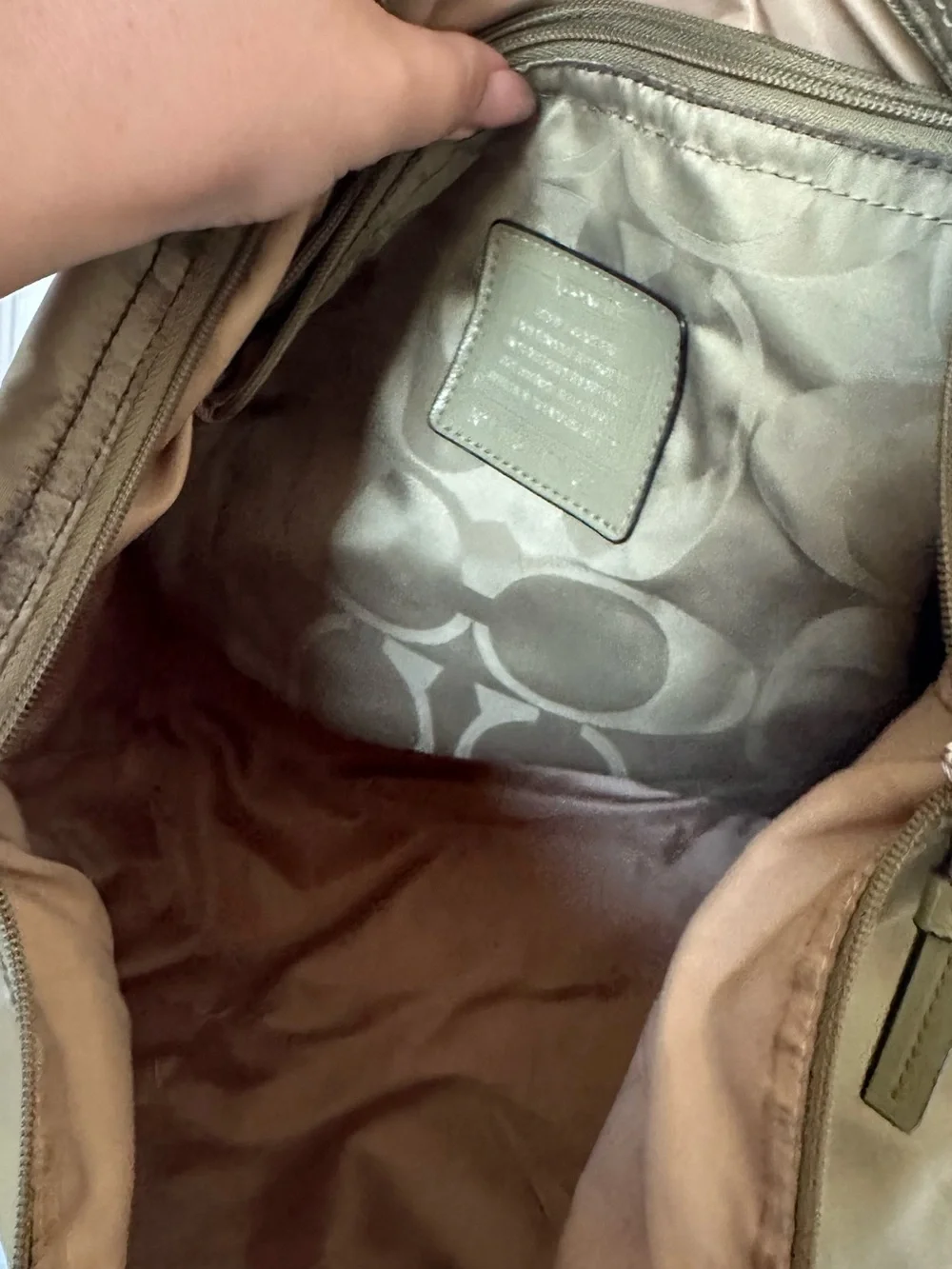 Coach Getaway Signature Nylon Packable Tote Bag